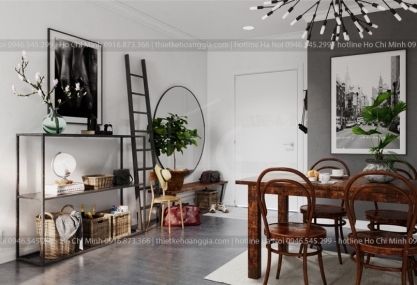 Thiết kế nội thất chung cư Hòa Khánh diện tích 50m2 cho anh Trường
